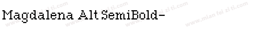 Magdalena Alt SemiBold字体转换